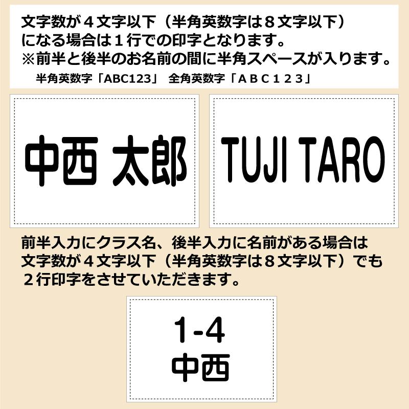 縫い付けタイプ お名前ゼッケン 体操服 運動会 水着 お昼寝布団 幼稚園