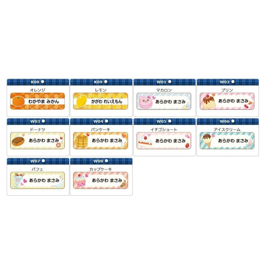 お試し ミニサイズ 算数セット用お名前シールA キャラクター柄