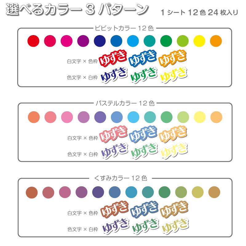 name STICKER ネームステッカー ひらがな・カタカナ お名前