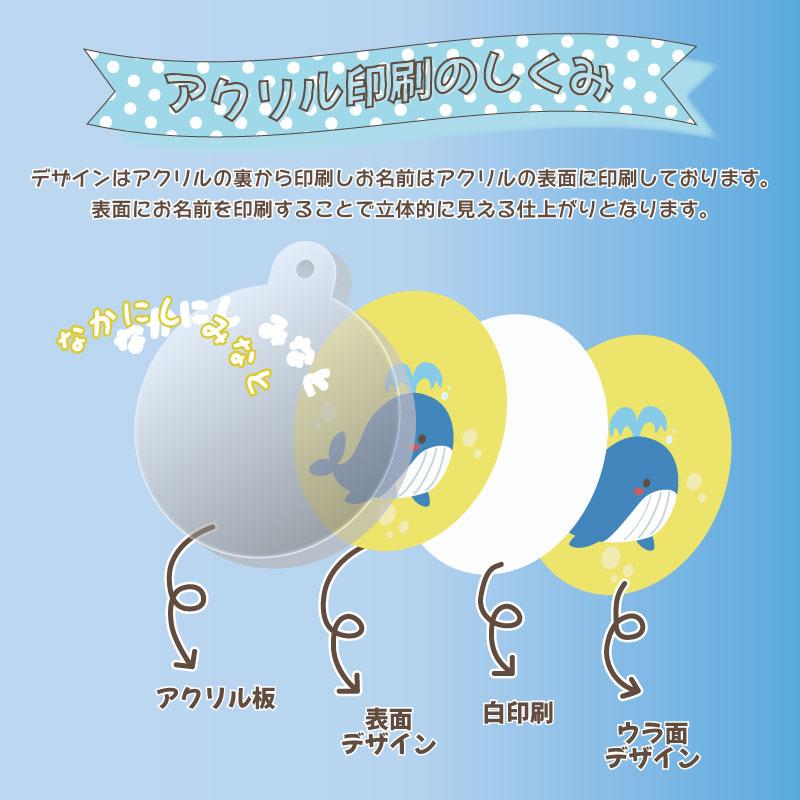 お名前入り アクリルシューズタグ 一目で自分のお靴がわかる！上履き