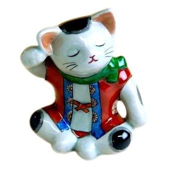 置物 インテリア 有田焼 あぐら猫