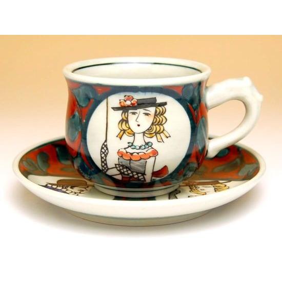 コーヒーカップ ソーサー 有田焼 南蛮人 赤 コーヒー碗皿 : 有田焼や