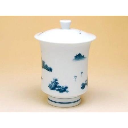 湯呑み 蓋付き 有田焼 畑萬陶苑 鍋島山水 大 : 有田焼やきもの市場