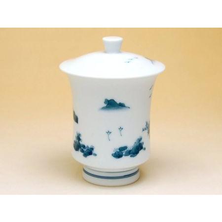 湯呑み 蓋付き 有田焼 畑萬陶苑 鍋島内外山水 小 : 有田焼やきもの市場