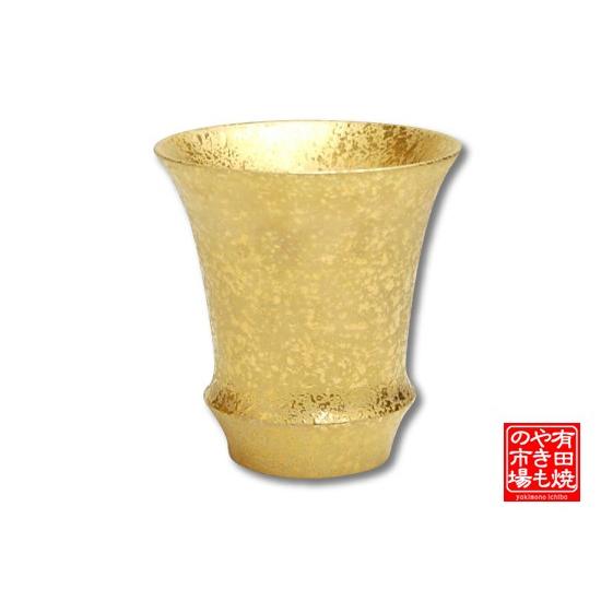 ぐい呑み 日本酒 グラス ぐい飲み おちょこ 有田焼 金彩 （反り型） SAKE GLASS