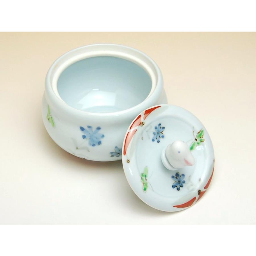 蓋物 蓋付き 器 有田焼 色彩小花うさぎ : 有田焼やきもの市場 - 通販