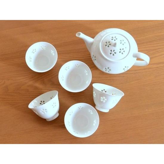 2291 有田焼 雲錦かすみ 茶器セット 急須1客 湯呑5客 未使用