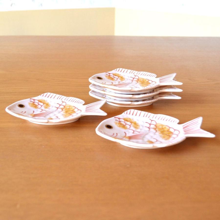正月 食器 和食器 小皿 鯛 縁起物 有田焼 さくら鯛 5枚セット 化粧 