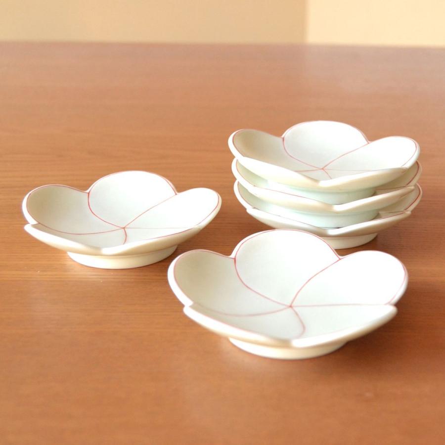 正月 食器 和食器 小皿 梅 縁起物 有田焼 幸梅（白）小皿 5枚セット