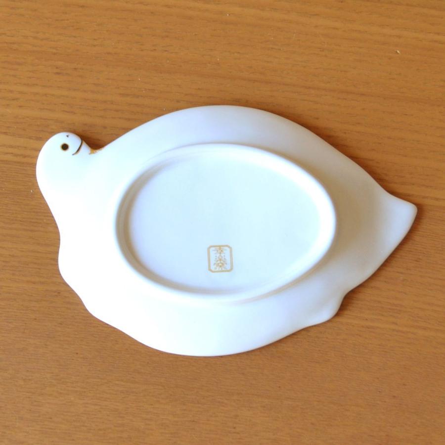 正月 食器 和食器 小皿 亀 縁起物 有田焼 金彩亀 小皿 ５枚セット 化粧箱入り_4