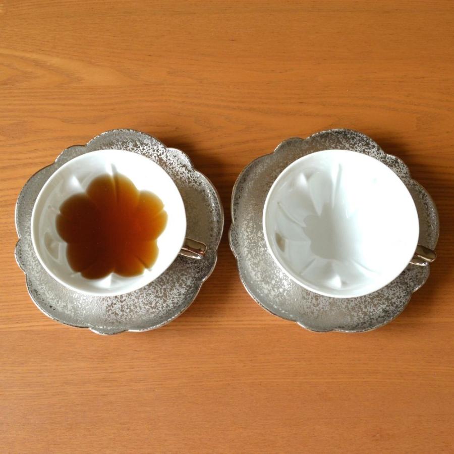 銀婚式 お祝い ペア 紅茶 カップ＆ソーサー 有田焼 熨斗・メッセージ 