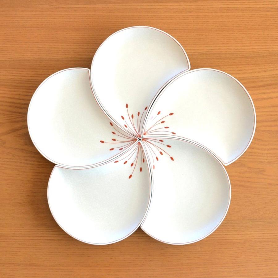 日本のお土産 おみやげ 海外へのおみやげ 伝統工芸品 食器 有田焼 梅花びら白 和皿 セット 陶器 日本製_2
