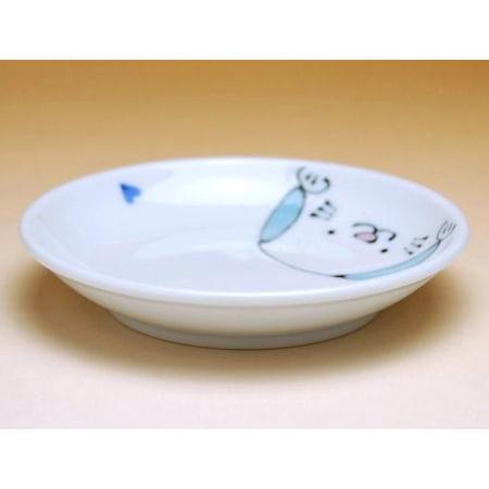 名入れ 子供食器 陶磁器 有田焼 多用皿 にこにこクラブ わんこ｜onamae｜02