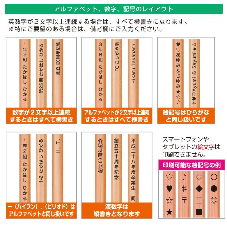 濃い名入れ 鉛筆 [ワンポイント柄] 4B 12本入り｜onamaeoukoku｜10