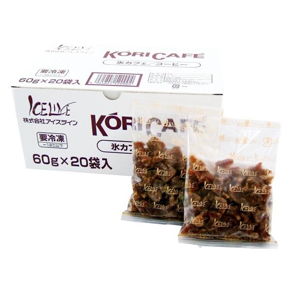 アイスライン 氷カフェ コーヒー 無糖 60g×20袋 1袋あたり114円