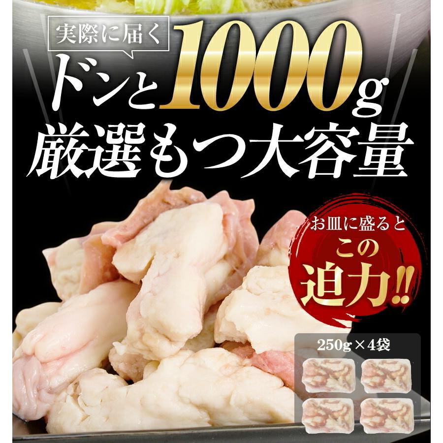 父の日 ギフト プレミアム会員3380円 博多もつ鍋セット1kg お取り寄せグルメ 選べるスープ5種類 薬味付き 生麺3玉付 4-6人前 2セット購入でオマケ モツ スタミナ｜once-in｜10