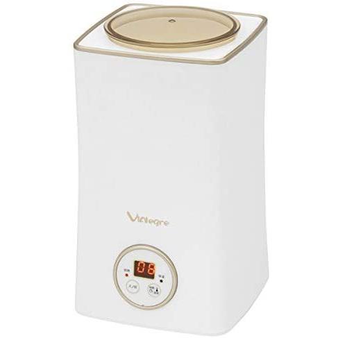 VIALEGRE ヨーグルト&コウジメーカー VI-YG111W ホワイト + シャンパンゴールド 〔箱破損品〕|once20200619|03