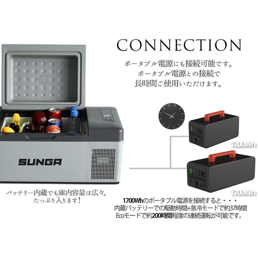 驚きの値段 Sunga 車載冷蔵庫 バッテリー内蔵 l ポータブル 冷蔵庫 冷凍庫 保冷庫 12v 24v両用 アウトドア キャン 好評 Zoetalentsolutions Com