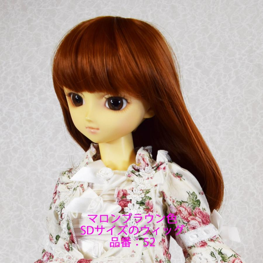 52 SD マロンブラウン色のウィッグ セミロング |  | 01