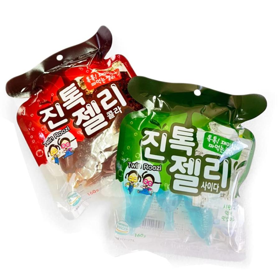 ティックトックゼリー ジントックゼリー 韓国お菓子 ゼリー Tiktok Jintok 新味 160gｘ2袋セット コーラ サイダー S Ondincストア 通販 Yahoo ショッピング