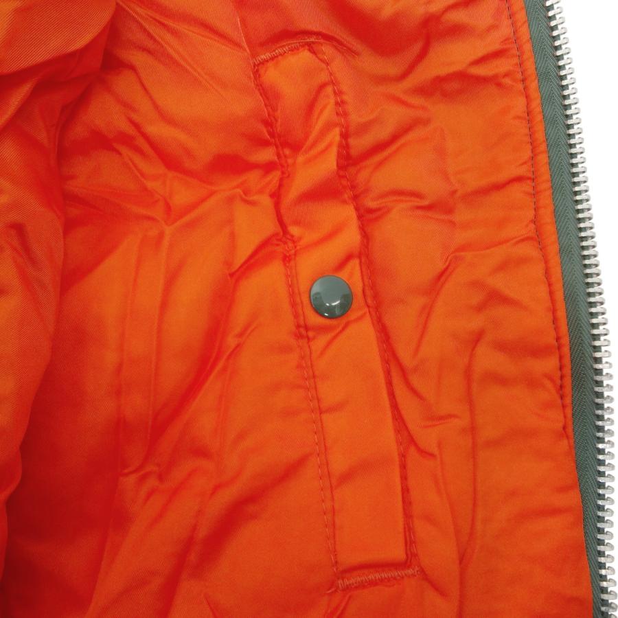 ALPHA INDUSTRIES アルファインダストリーズ MA-1 フライトジャケット ミリタリー ボンバージャケット ナイロン セージグリーン 米国製 デッドストックの画像