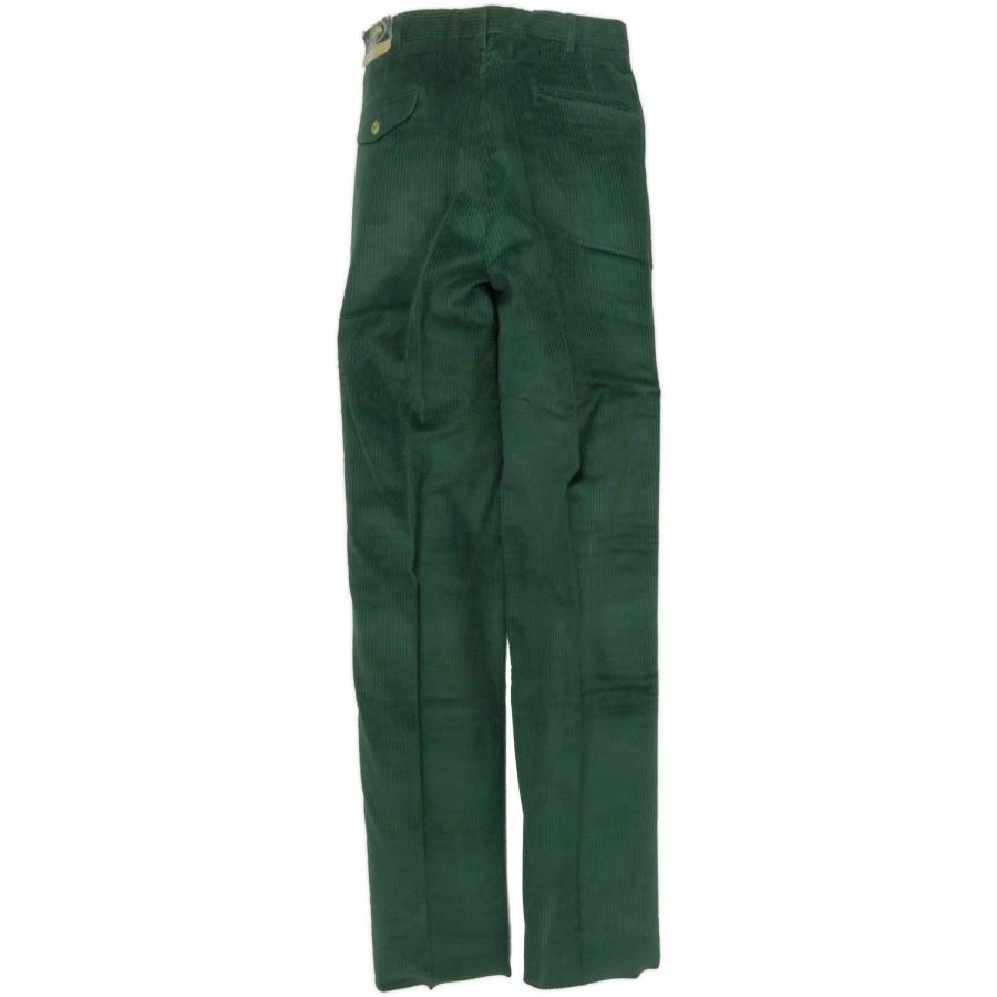 BRITISH KHAKI by Robert Lighton ブリティッシュカーキ 599NC コーデュロイ ベルファストグリーン パンツ タック入りスラックス デッドストック 米国製の画像