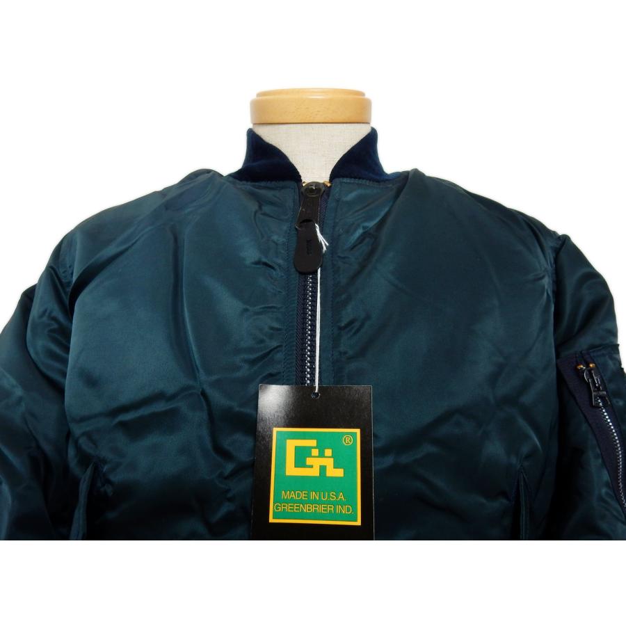 Green Brier グリーンブライアー 615-857-6500 MA-1 フライトジャケット ボンバージャケット 米国製 Dead Stock デッドストック HOPE 米軍納入メーカー ナイロンの画像