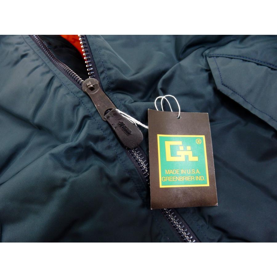 Green Brier グリーンブライアー 615-857-6500 MA-1 フライトジャケット ボンバージャケット 米国製 Dead Stock デッドストック HOPE 米軍納入メーカー ナイロンの画像