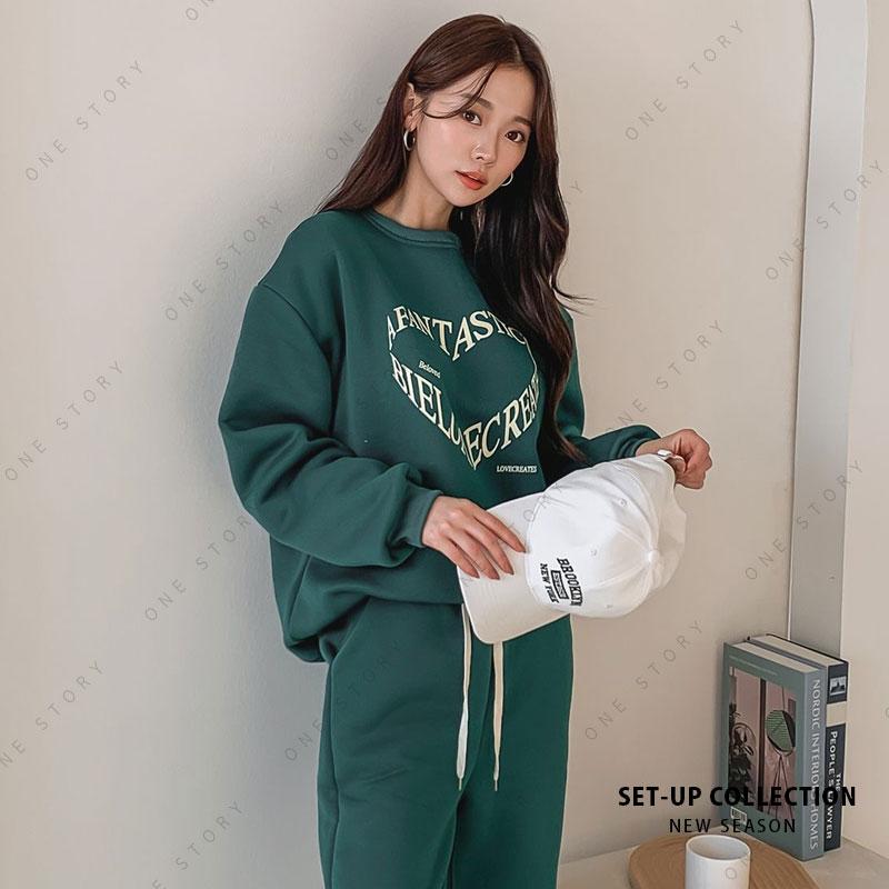 heart 上下セットアップ スウェット 2点セット レディース