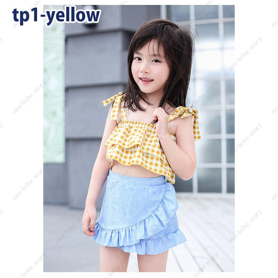 送料無料 翌日発送 平日12時までのご注文分当日配送 子供 水着 女の子 上下セット２点セット キッズ 子供 紫外線対策 夏 ガールズ 韓国子供服 Swim Tp One Bebe Story 通販 Yahoo ショッピング