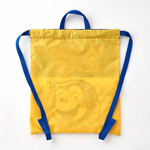 おさるのジョージ ナップサック リュックタイプ 課外学習 上靴 体操服