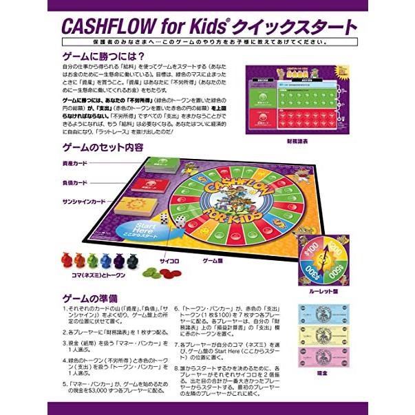 キャッシュフロー・フォー・キッズ 日本語版ーCASHFLOW for kids―金持ちが、お金について自分の子どもに教えていること フォー