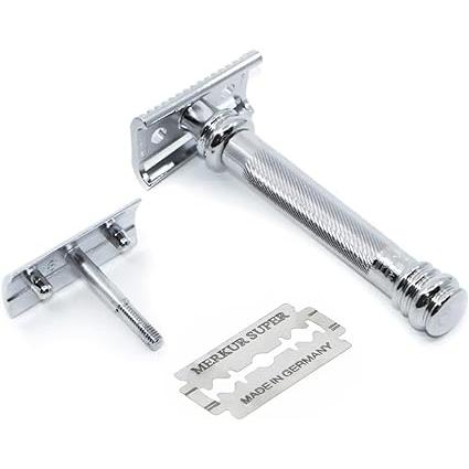Merkur 39C Slant Bar DE Long Handled Safety Razor the for of is and Merkur DE highly tough beards The more one cutting