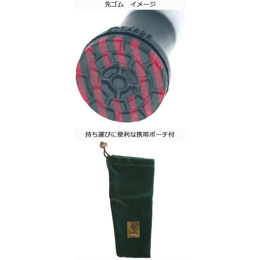 シナノ グランドカイノス 折たたみ杖 千鳥格子 ブラック 