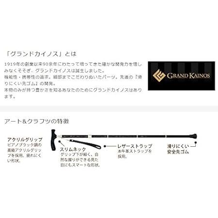 【国産】 シナノ グランドカイノス 折たたみ杖 アート&クラフツ ブラック 【Y3078243820】(17575円)