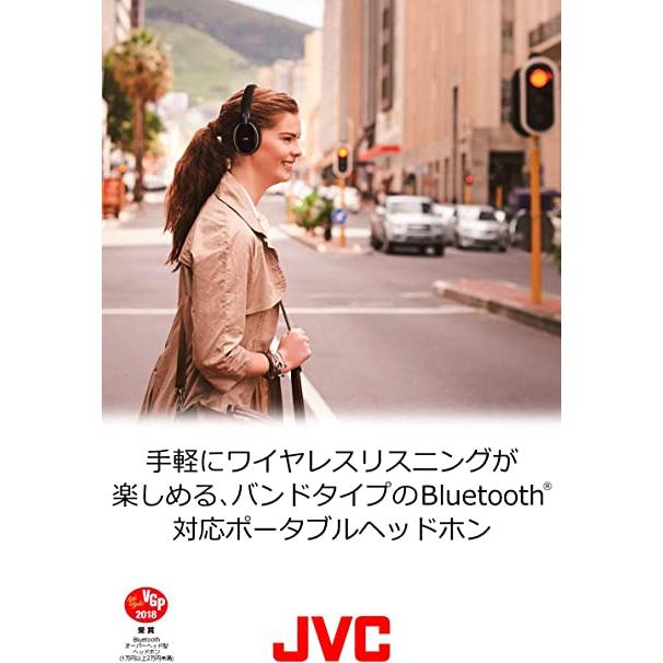 JVC HA-S88BN ノイズキャンセリングヘッドホン Bluetooth・NFC対応 連続27時間再生 有線接続対応 ハンズフリー通話用 