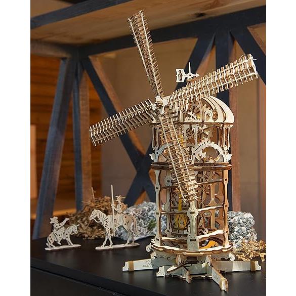 Ugears ユーギアーズ Tower Windmill 風車 木のおもちゃ 3D立体 パズル 70056 サイズ