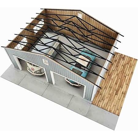 コバアニ模型工房 1/24 スウィートスタイル ガレージライフシリーズ 2カーガレージ 木製組み立てキット SS-039 自宅にあったら良いな