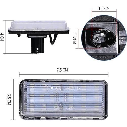 LED ライセンスプレートライトナンバー灯 純正交換 18発ｘ2 トヨタ ランドクルーザー ランクル 100系/200系 プラド 120系 マークX｜one-dream｜03