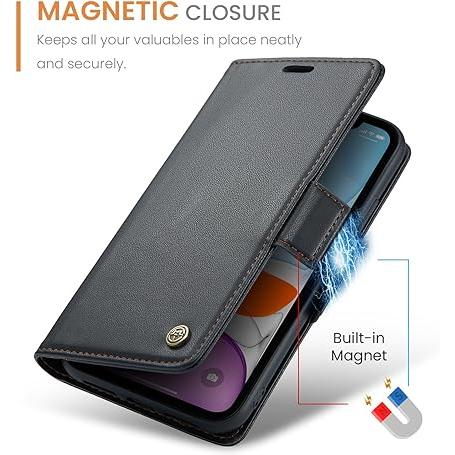 QLTYPRI iPhone 11 ケース 手帳型 スマホケース 上質PUレザー 財布型 ケース アイフォン11 ケース 手帳型 携帯カバー｜one-dream｜04