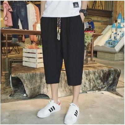 新品 送料無料 サルエルパンツ メンズ 麻 ワンマイルウェア ショートパンツ サルエル 夏 メンズパンツ 6色 ハーフパンツ 七分丈 半ズボン おしゃれ 調整紐 ゆったり 涼しい Whitesforracialequity Org