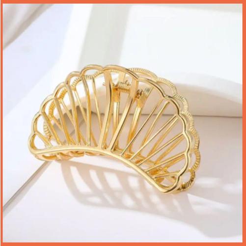 髪留め バレッタ 大きめ シンプル ヘアバレッタ バンスクリップ おしゃれ かわいい ゴールド 貝殻 マーメイド ヘアクリップ しっかり ホールド シェル Wnab026 Onedream 通販 Yahoo ショッピング