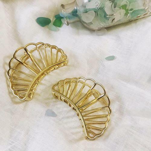 バレッタ ヘアクリップ ゴールド シェル お洒落アイテム インスタ人気|one-dream|02