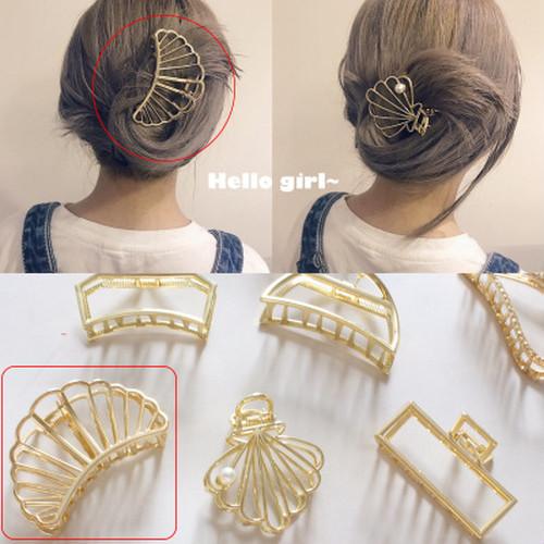 バレッタ ヘアクリップ ゴールド シェル お洒落アイテム インスタ人気|one-dream|04