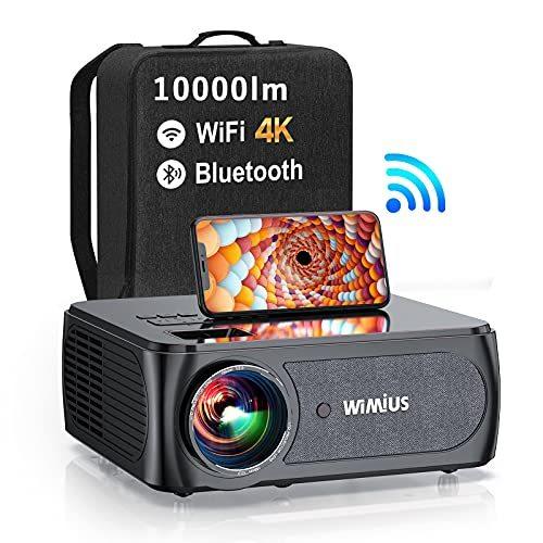 つやあり WiMiUS w1プロジェクター 12000lm 4K対応 5.0G WiFi 5.1双方