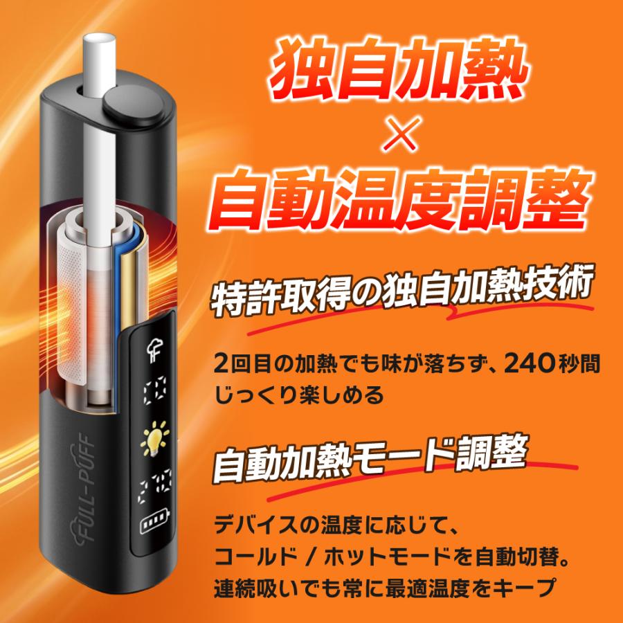 1本で2回吸える アイコスイルマ互換機 2度吸い 2回吸える シケモク FULL-PUFF フルパフ  IQOSイルマ互換機 イルマ互換機 加熱式タバコ ライテック 爆買 |  | 08