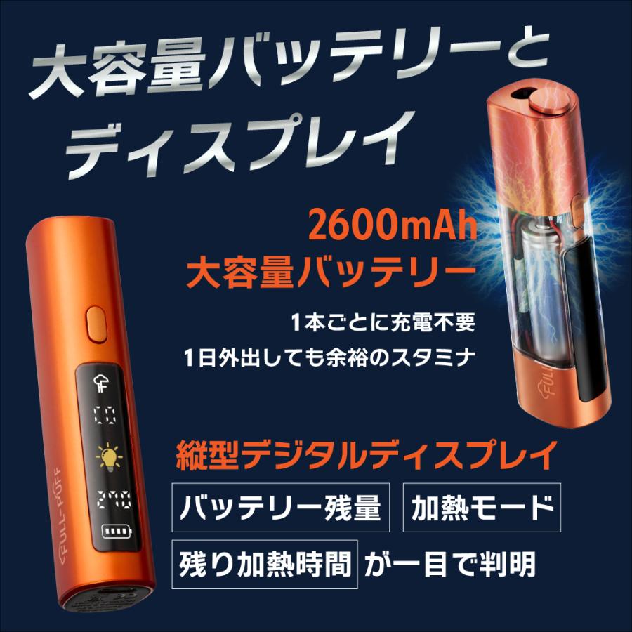 1本で2回吸える アイコスイルマ互換機 2度吸い 2回吸える シケモク FULL-PUFF フルパフ  IQOSイルマ互換機 イルマ互換機 加熱式タバコ ライテック 爆買 |  | 09