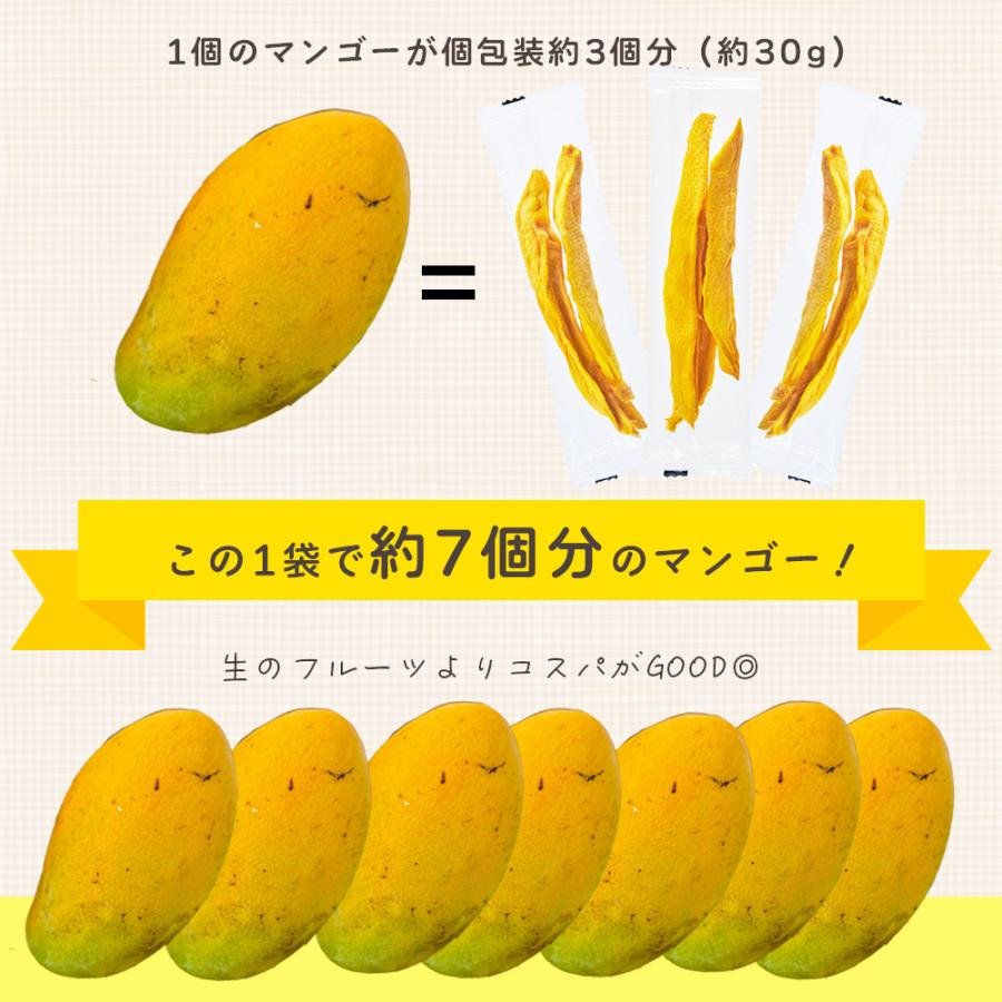無添加 完熟ドライマンゴー 210g 2袋セット (210g×2) 砂糖不使用・添加物不使用 自然の甘さそのまま 個包装 送料無料 ポイント利用 |  | 05
