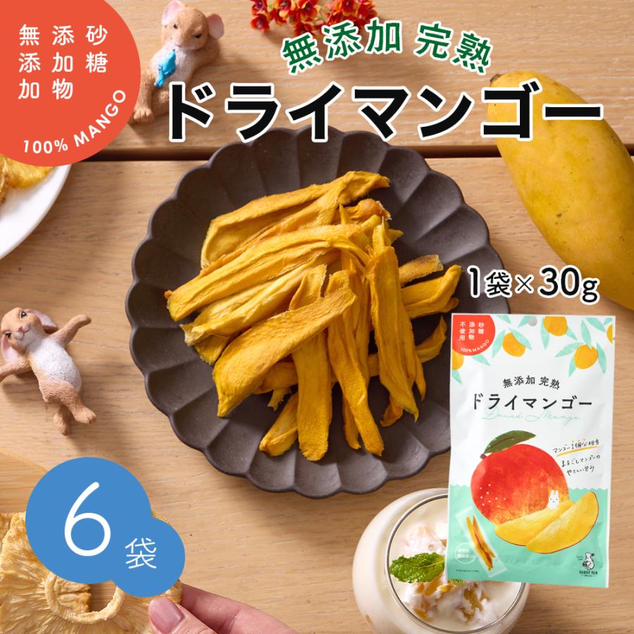 無添加 完熟ドライマンゴー タイ産 30g 6袋セット | 