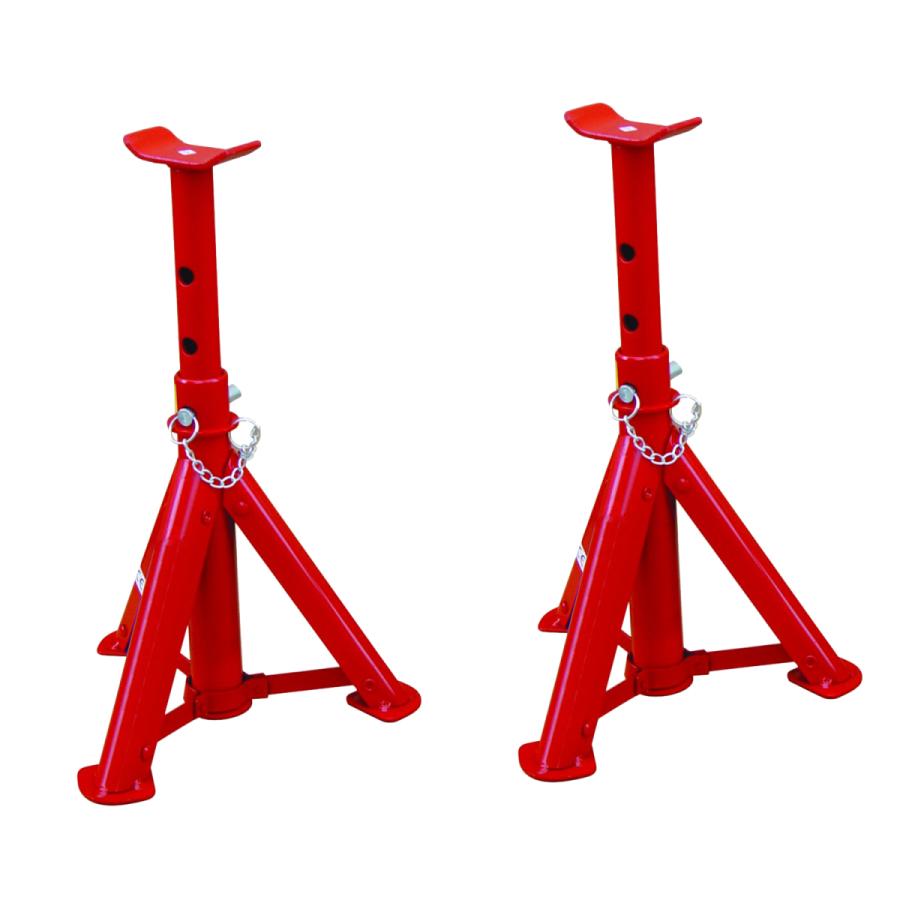 リニューアル 新作 折りたたみ式３ｔジャッキスタンド２基セット 送料無料 即納 折り２基